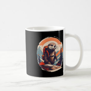 Wandernder Flussotter Rucksacktour Tierliebhaber V Kaffeetasse