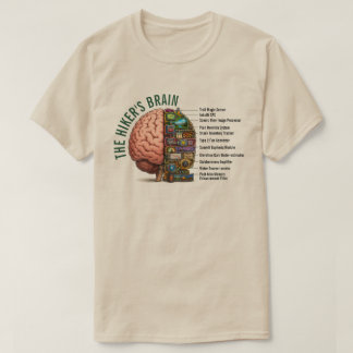 Wandernder Gehirn lustig T-Shirt