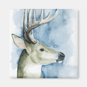 Wandernder Hirsch - Aquarell Magnet