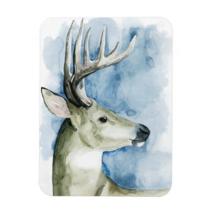 Wandernder Hirsch - Aquarell Magnet
