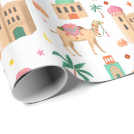 Wanderndes Kamelkarawanengeschenkpapier Geschenkpapier