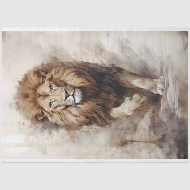 Wanderpapier Lion Tissue Seidenpapier (Vorderseite)