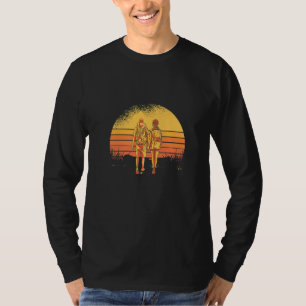 Wanderpartner Wandern Sonnenuntergang T-Shirt
