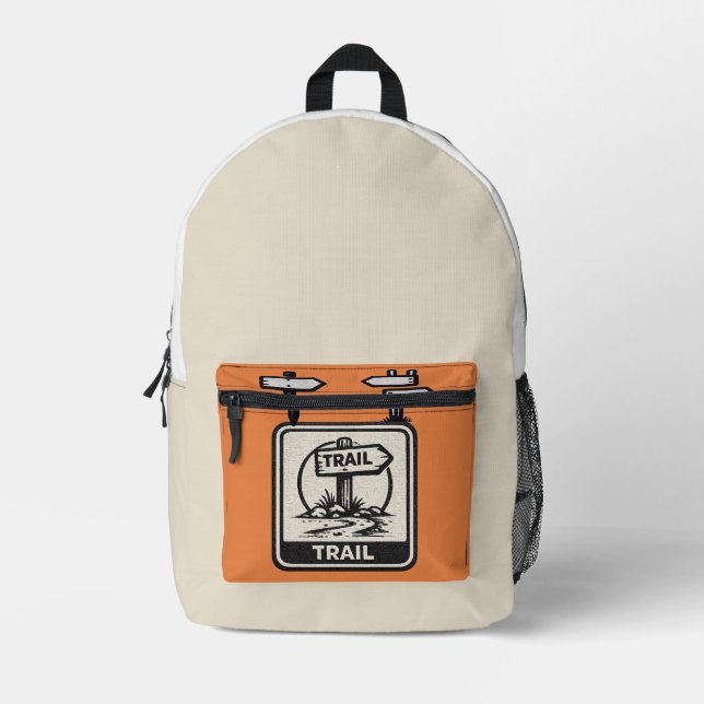 Wanderrucksack mit Grafik Bedruckter Rucksack (Vorderseite)