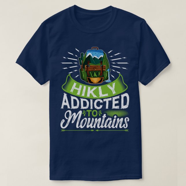 Wanderrucksack Mountain Nature Wiker T-Shirt (Design vorne)