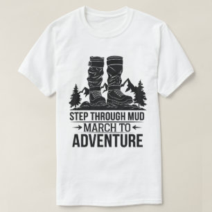 Wanderschuhe Bergerlebnis im Freien Zitat T-Shirt