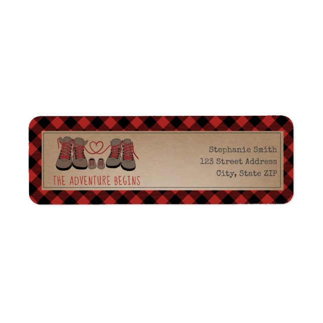 Wanderschuhe Buffalo Kariert Adventure Baby Dusche (Vorne)