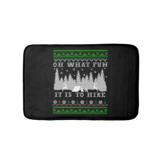 Wanderspass Ugly Weihnachten Badematte (Vorderseite)
