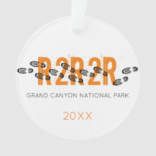 Wanderstiefel Grand Canyon R2R2R Arizona FOTO Ornament
