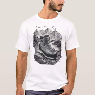 Wanderstiefel T-Shirt