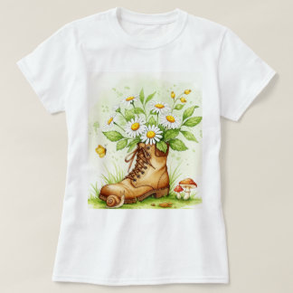 Wanderstiefel T-Shirt
