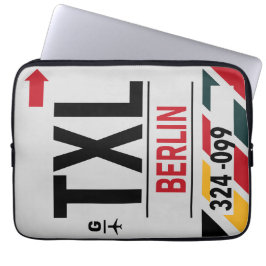 WanderTag - Berlin Minimalistischer Laptop-Sieb Laptopschutzhülle