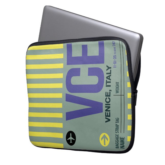 WanderTag - Minimalistischer Notebookschlauch in V Laptopschutzhülle (Vorderseite Links)