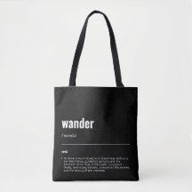 WanderTag - Moderne Black Tote Bag