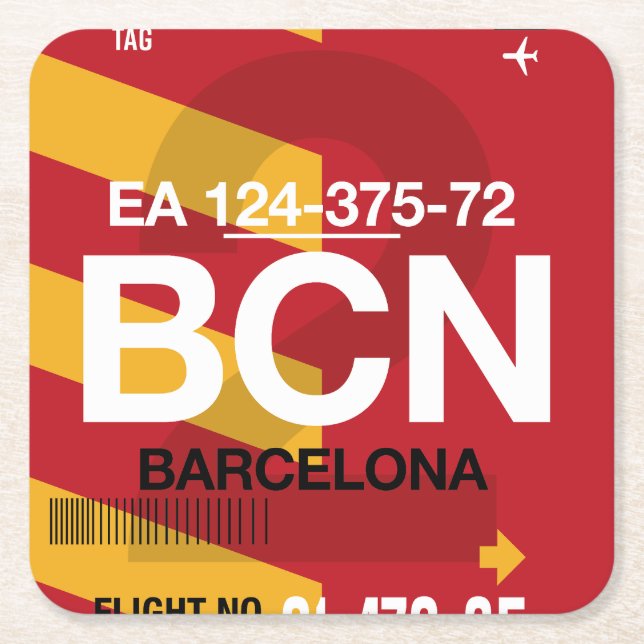 WanderTag Paper-Untersetzer Rechteckiger Pappuntersetzer (Vorderseite)