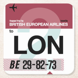 WanderTag Paper-Untersetzer Rechteckiger Pappuntersetzer