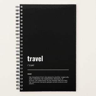 WanderTag - Travel Black Planner 2026 Planer