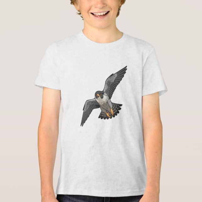 Wandertauben-T-Shirts für Jungen Tri-Blend Shirt (Vorderseite)