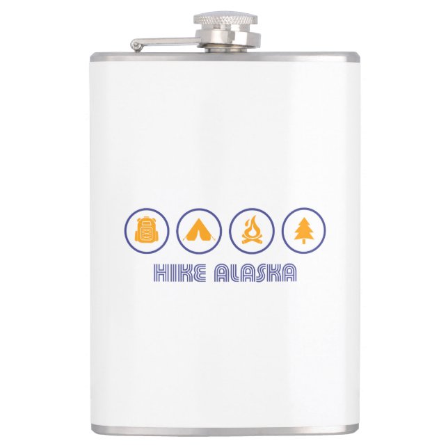 Wanderung Alaska Flachmann (Vorderseite)