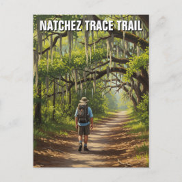 Wanderung auf dem Natchez Trace Postkarte