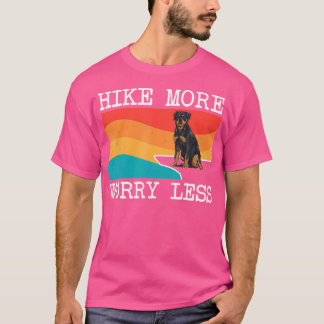 Wanderung Besorgnis erregender weniger Rottweiler T-Shirt