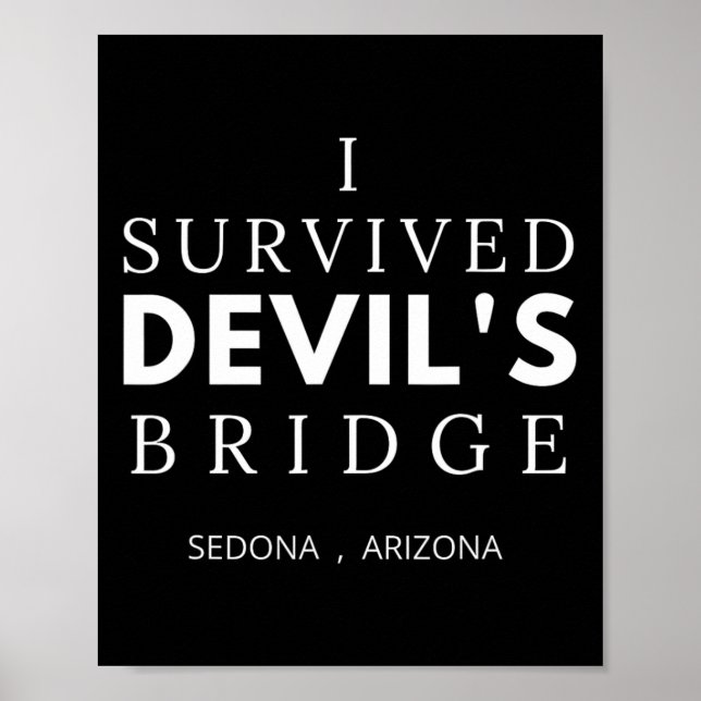 Wanderung Devils Bridge Sedona Arizona Red Rock Co Poster (Vorne)
