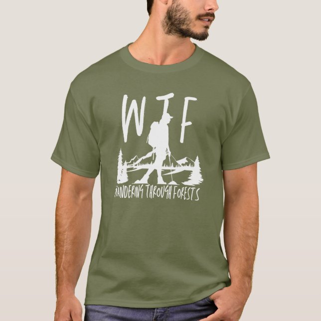 Wanderung durch das Ruhestand der Wälder im Freien T-Shirt (Vorderseite)