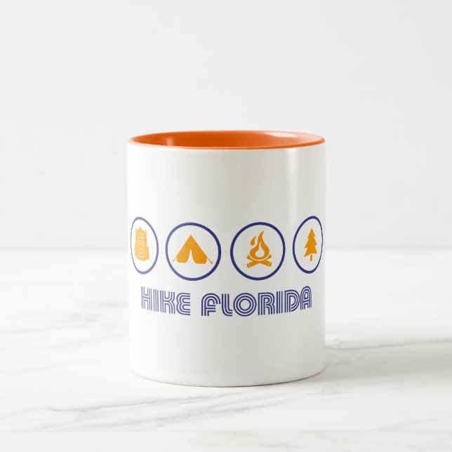 Wanderung Florida Zweifarbige Tasse (Mittel)