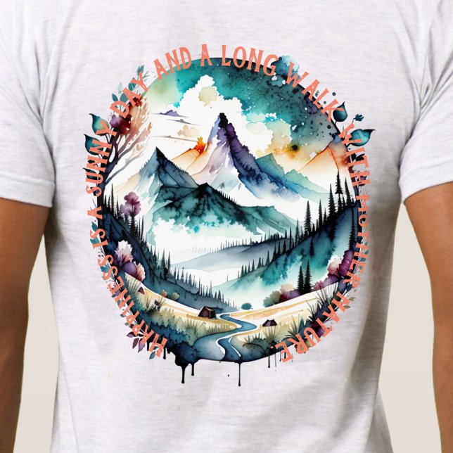 Wanderung im Freien, Mutter Natur, Berg, Fluss T-Shirt (Von Creator hochgeladen)