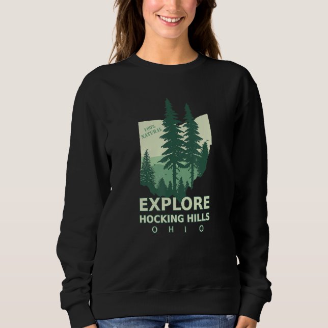 WANDERUNG IM HOCKING HILLS STATE PARK IM FREIEN SWEATSHIRT (Vorderseite)