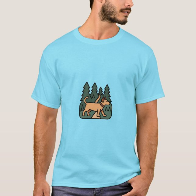 Wanderung im Wald T-Shirt (Vorderseite)
