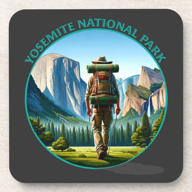 Wanderung im Yosemite Nationalpark Getränkeuntersetzer (Vorderseite)