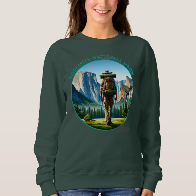 Wanderung im Yosemite Nationalpark Sweatshirt (Vorderseite)