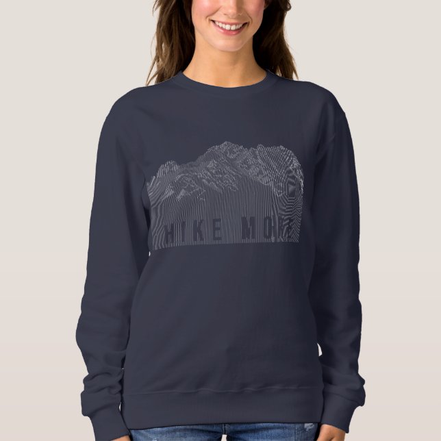 Wanderung Mehr Berge weiß Sweatshirt (Vorderseite)