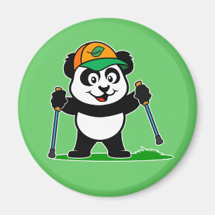 Wanderung Panda Magnet