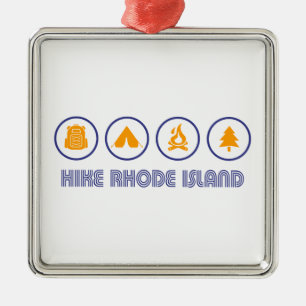 Wanderung Rhode Island Ornament Aus Metall