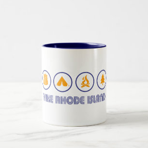 Wanderung Rhode Island Zweifarbige Tasse