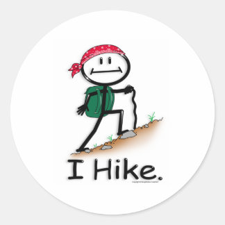 Wanderung Runder Aufkleber