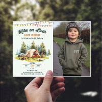 Wanderung über Camping 7. Geburtstag Foto