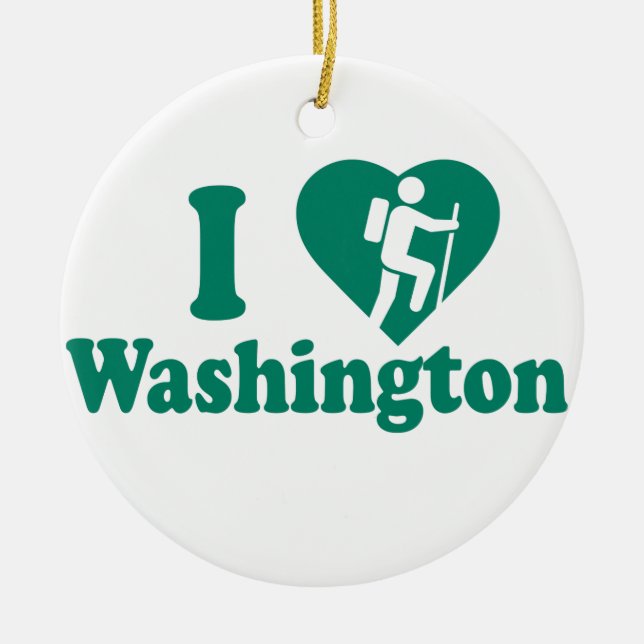 Wanderung Washington Keramikornament (Vorne)