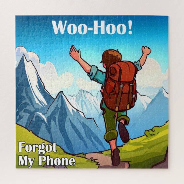 Wanderung Woo-Hoo hat mein Telefon vergessen Puzzle (Vertikal)