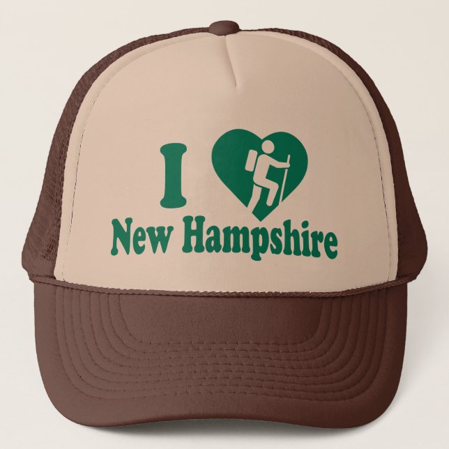Wanderungs-New Hampshire Truckerkappe (Vorderseite)