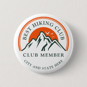 Wanderverein Logo Geschäft Mitarbeiter Mitglieder  Button