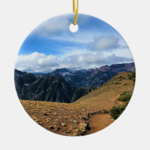 Wanderweg auf dem Mount Howard, OR Keramik Ornament