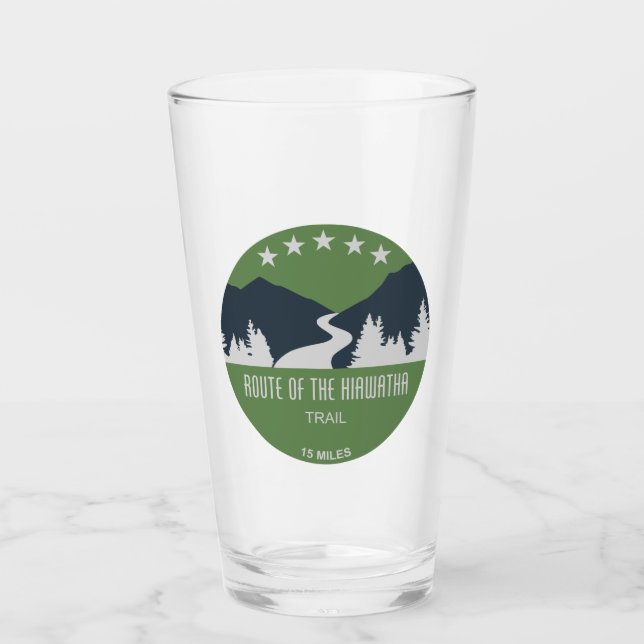 Wanderweg Hiawatha Glas (Vorderseite)
