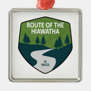 Wanderweg Hiawatha Ornament Aus Metall