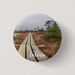 Wanderweg im Sumpf Button