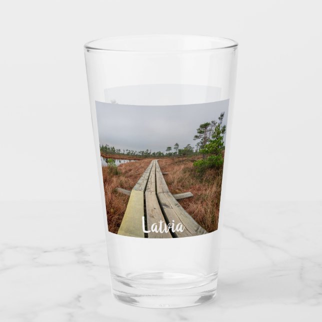 Wanderweg im Sumpf Glas (Vorderseite)