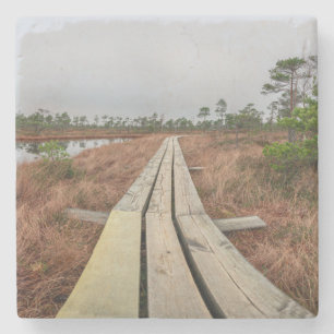 Wanderweg im Sumpf Steinuntersetzer