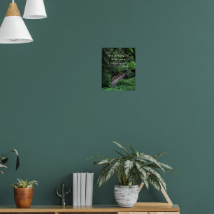 Wanderweg in den Wald John Muir Zitat Poster